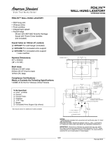 American Standard Penlyn Wall-Hung Lavatory 0373.050 User manual