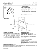 American Standard 2000.101X User manual
