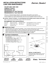 American Standard 2444 User manual