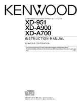 Kenwood XD-A900 User manual