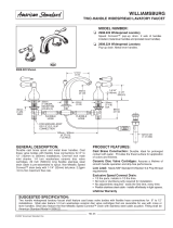 American Standard Williamsburg 2908.22 User manual