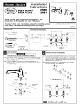 American Standard Deck-Mount Bath Filler 2980 User manual