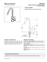 American Standard Pekoe Single Control Kitchen Faucet 4332.001 User manual