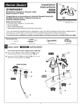 American Standard Claridge Centerset Lavatory Faucet 6054.XXX User manual