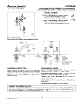 American Standard Heritage 5401.172H User manual