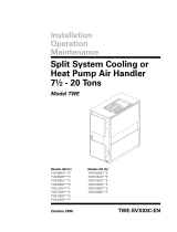 American Standard Split System Cooling or Heat Pump Air Handler User manual