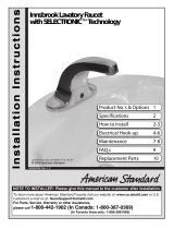 American Standard Selectronic Innsbrook Electronic Lavatory Faucet 6057.205 User manual