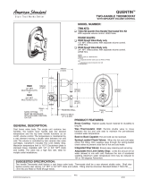 American Standard Two-Handle Thermostat User manual