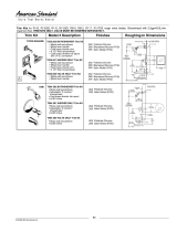 American Standard T064.501 User manual