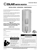 American Water Heater SunX 317365-002 User manual