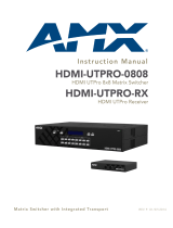 AMX HDMI-UTPRO-0808 User manual