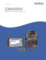 Anritsu CMA5000 User manual