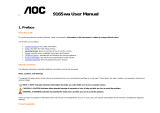 AOC 916SWA User manual