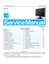 AOC 919SWA User manual