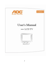 AOC A20S431 User manual