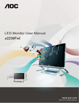 AOC E2239FWT User manual