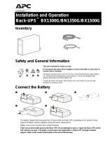 APC BX1300G User manual