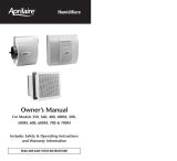 Aprilaire 500m User manual