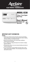 Aprilaire 8336 User manual