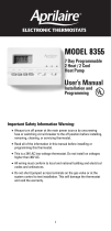 Aprilaire 8355 User manual