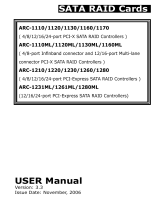 Areca ARC-1231ML/1261ML/1280ML User manual