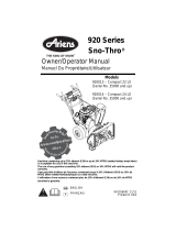 Ariens 920014 COMPACT 24 LE User manual