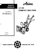 Ariens Sno-Thro PM-32-77 User manual