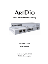 ArtDio IPS 1000 User manual