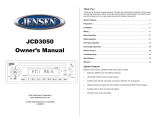 Audiovox JCD3050 User manual