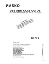 Asko D3731XL User manual