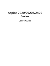 Acer Aspire 2920 User manual