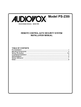 Audiovox PS-230i User manual