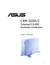 Asus External CD-RW CRW-5224A-U User manual