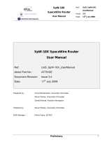 Atmel SpaceWire Router SpW-10X User manual