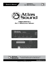 Atlas Sound TSD-MIX41 User manual