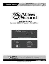 Atlas Sound TSD-PA20VG User manual