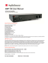 AudioSource AMP 100 User manual