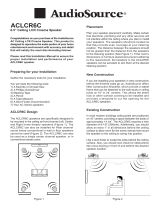 AudioSource 6.5" CEILING LCR CINEMA SPEAKER User manual