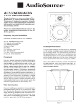 AudioSource AudioSource AE Series In-Wall Speaker System User manual
