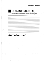 AudioSource Computerized Graphic Equalizer/Analyzer User manual