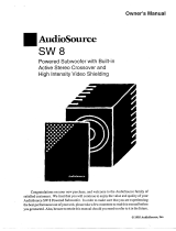 AudioSource SW 8 User manual