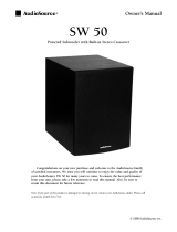 AudioSource Powered Subwoofer with Built-in Stereo Crossover User manual