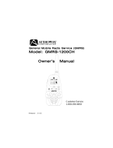 Audiovox GMRS1200CH User manual