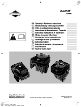 Briggs & Stratton 120000 Quantum 600 Series User manual