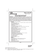 Audiovox APS 400 User manual