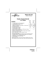 Audiovox APS-921 User manual