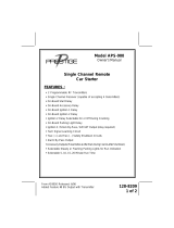 Audiovox APS-900 User manual