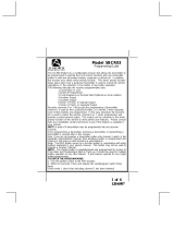 Audiovox 5BCR03 User manual