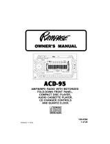 Audiovox ACD95 User manual