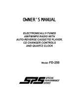 Audiovox FD-250 User manual